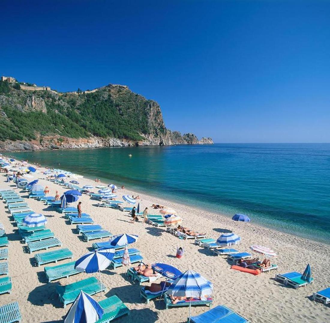 Palm Beach Cleopatra House, Beautiful Private Apartment Just 300 Meters To Cleopatra Beach 14 With Umbrellas, Bikes And Many Extras Included! Alanya Exterior foto